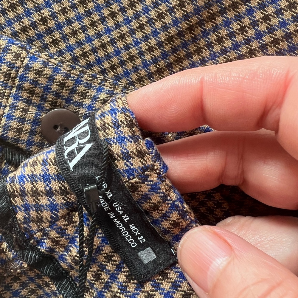 Zara pants  in Blue and Brown